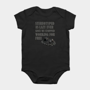 Stereotyped as lazy, Black history Baby Bodysuit